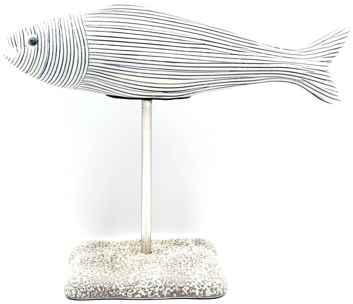 Handcrafted Porcelain Fish Stripe