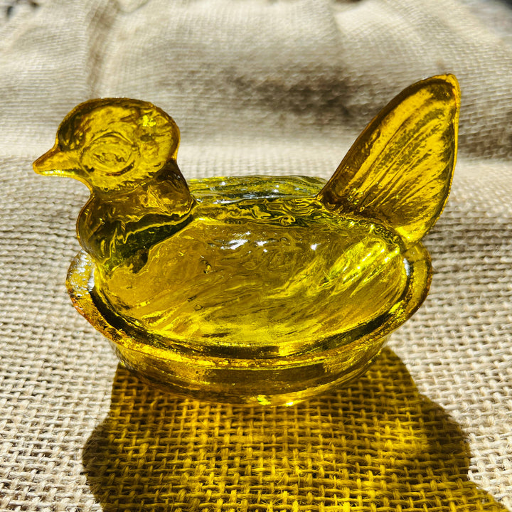 Nesting Hen Bowl - Yellow