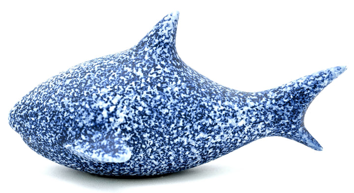 Handcrafted Mini Shark Mottled Blue