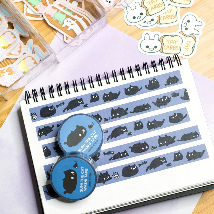 Sumi The Cat Washi Tape