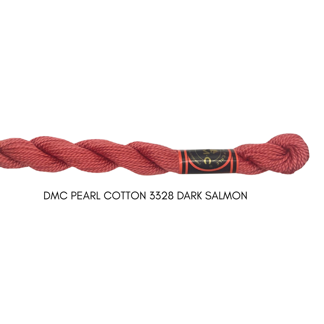 DMC Perle Cotton Size 3328 Dark Salmon