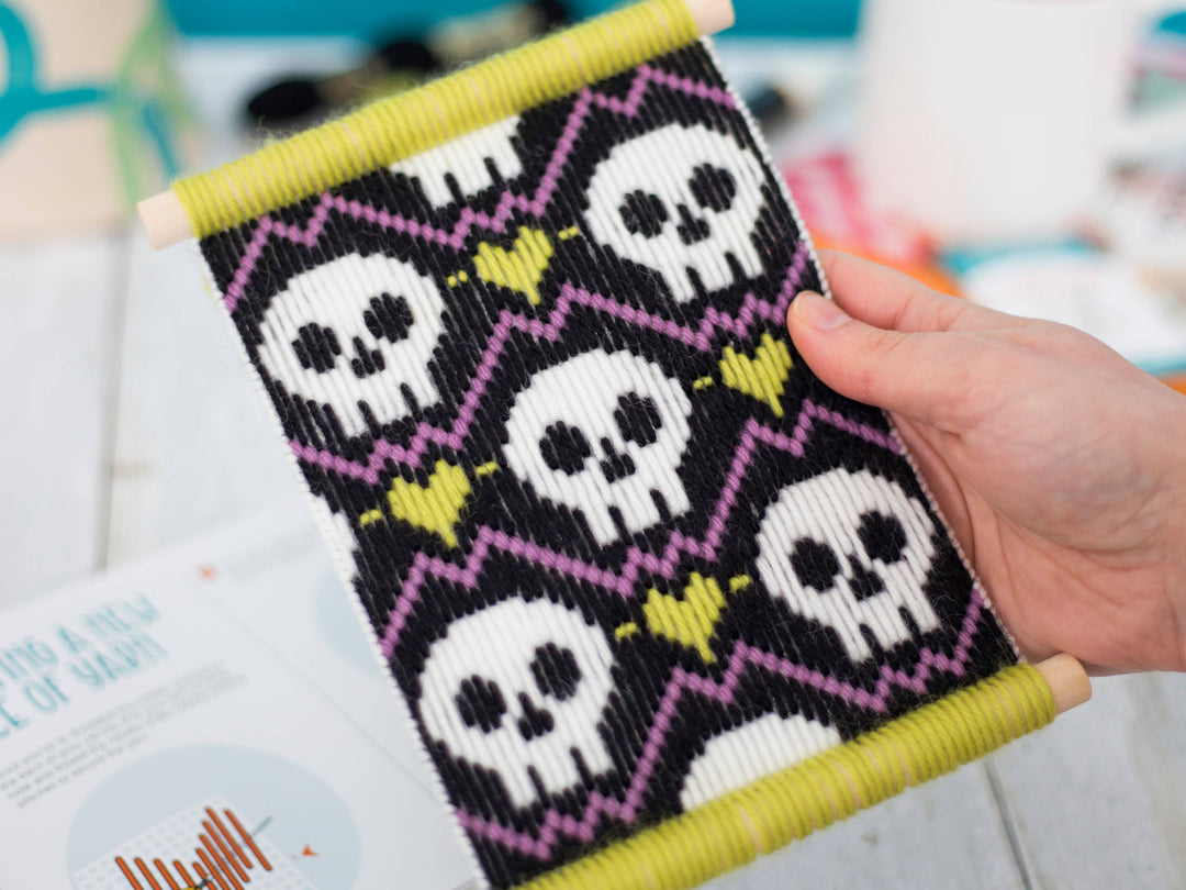 Halloween Skulls Bargello Kit