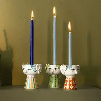 Bjørn Wiinblad - Eva - 3.7" Ceramic 3D Candle Holder