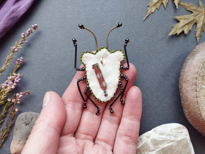 Set of 4 Bead Embroidery Kit: DIY Insect Brooches