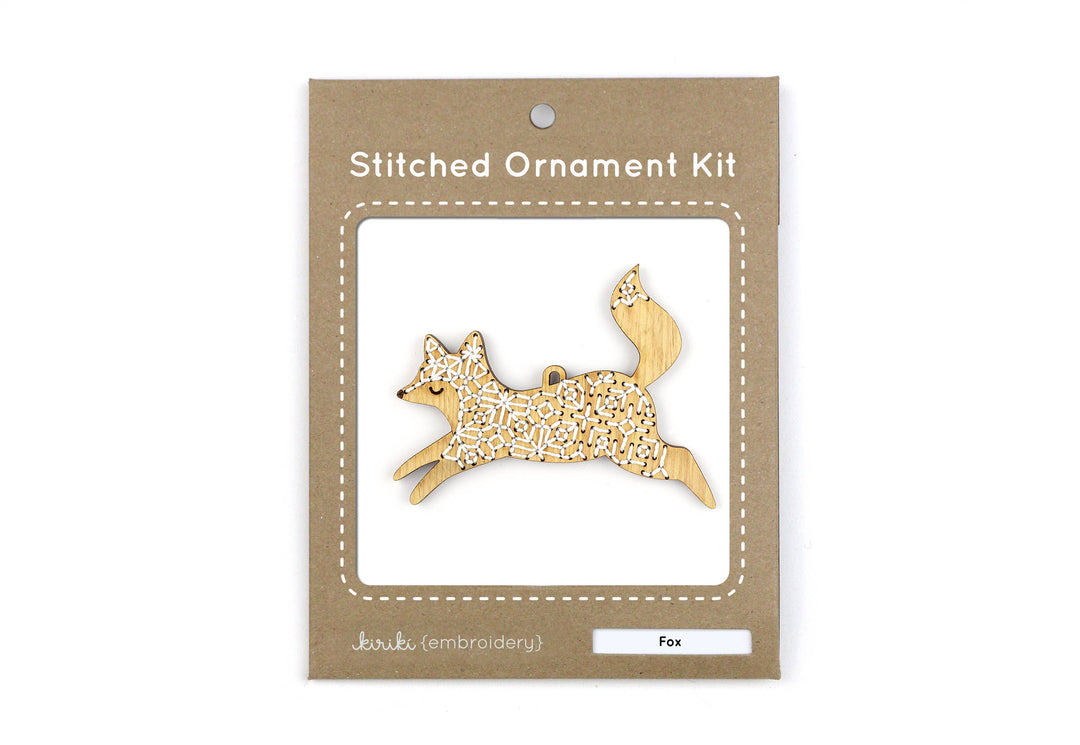 Fox Stitched Ornament Kit