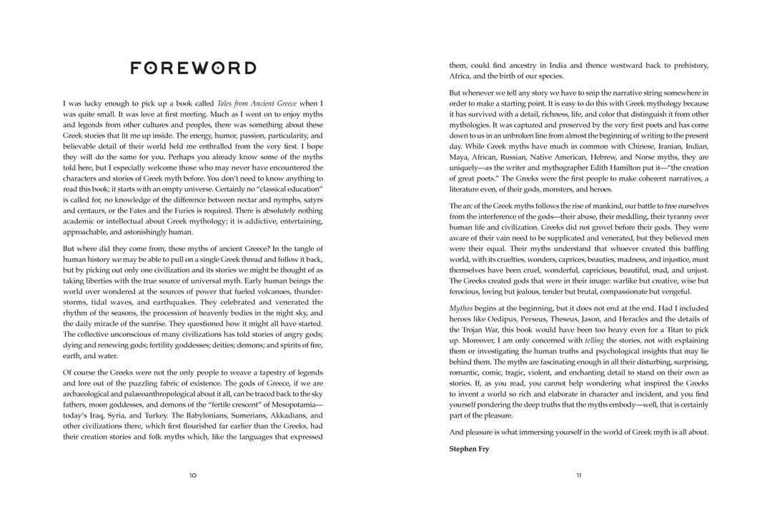 Mythos: The Illustrated Edition