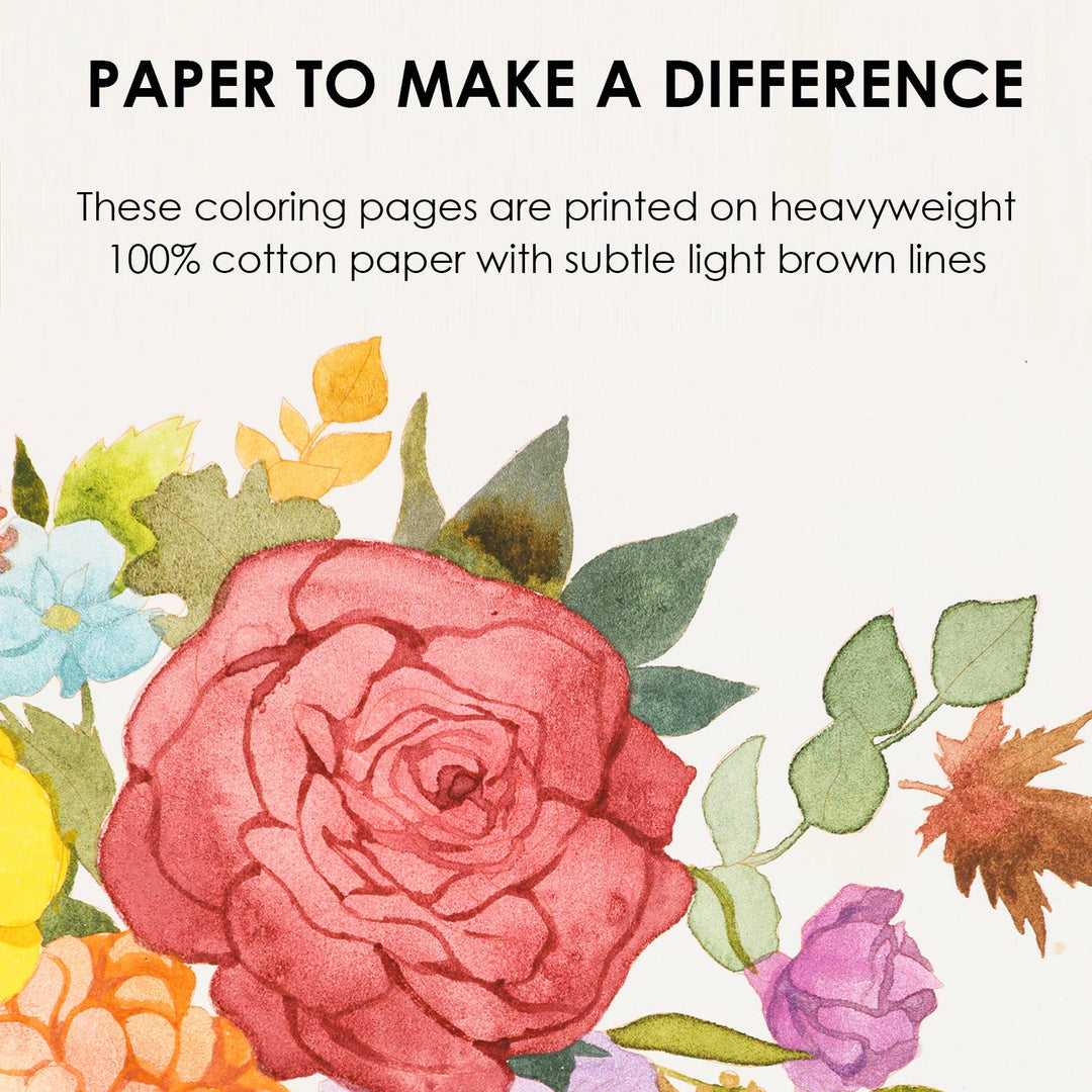 Autumn-Themed Watercolor Coloring Book