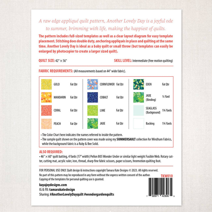 Another Lovely Day Quilt Pattern