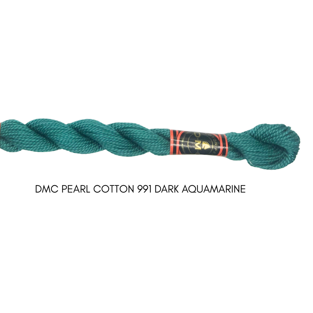 DMC Perle Cotton Size 991 Dk. Aquamarine