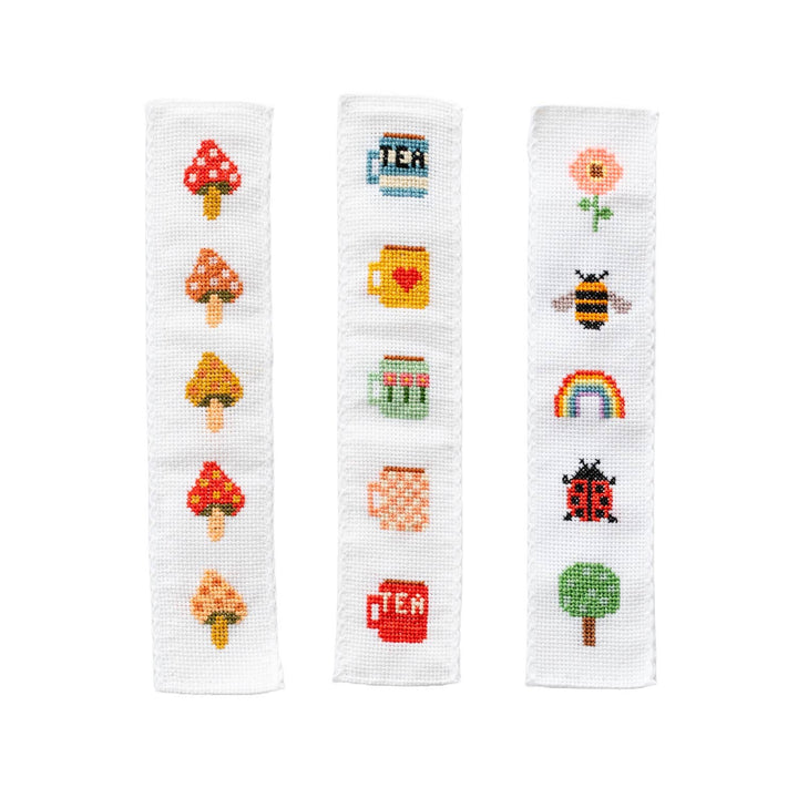 Toadstool Cross Stitch Bookmark Kit