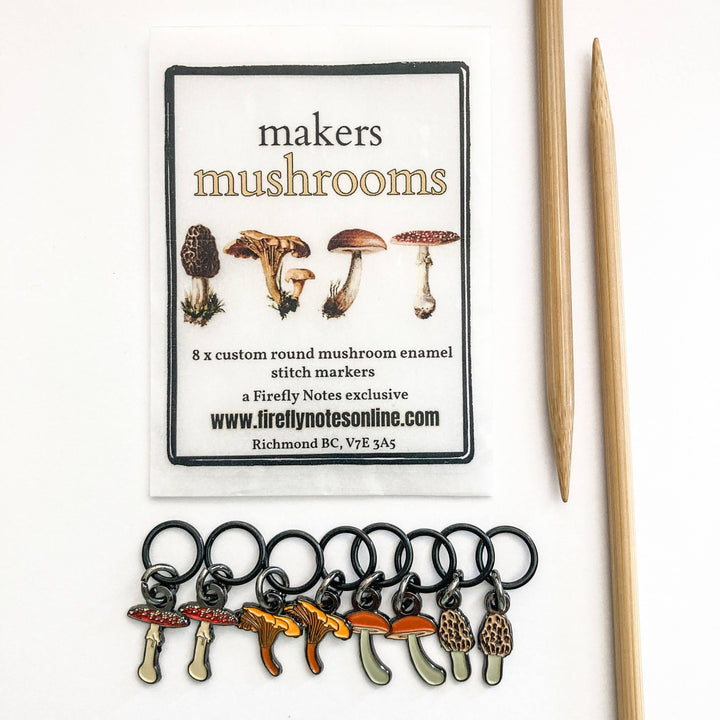 Mushrooms Stitch Markers