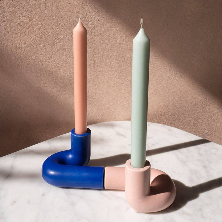 OCTAEVO Templo Candle Holder - Handmade from stoneware