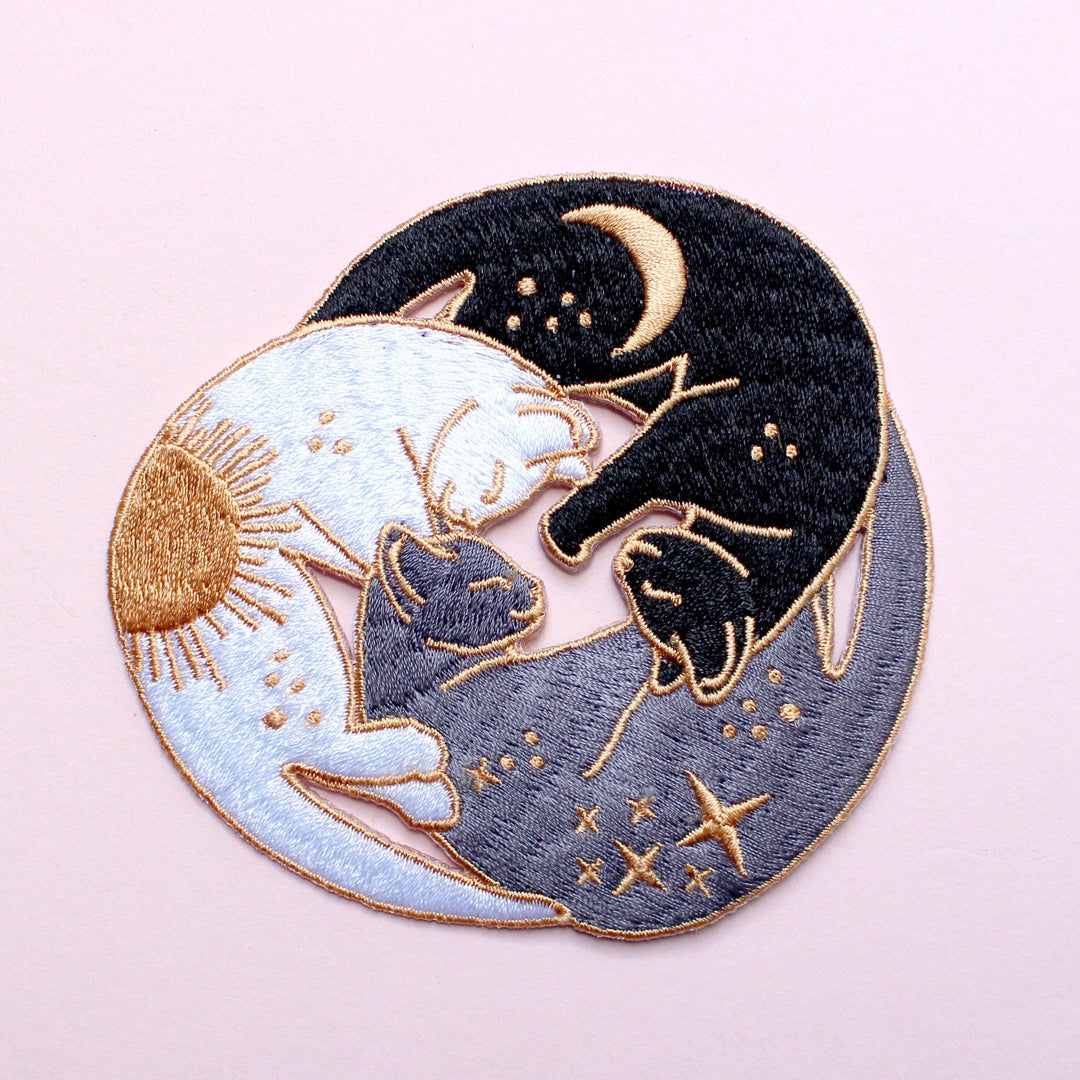 Trio of cats Iron-on Patch