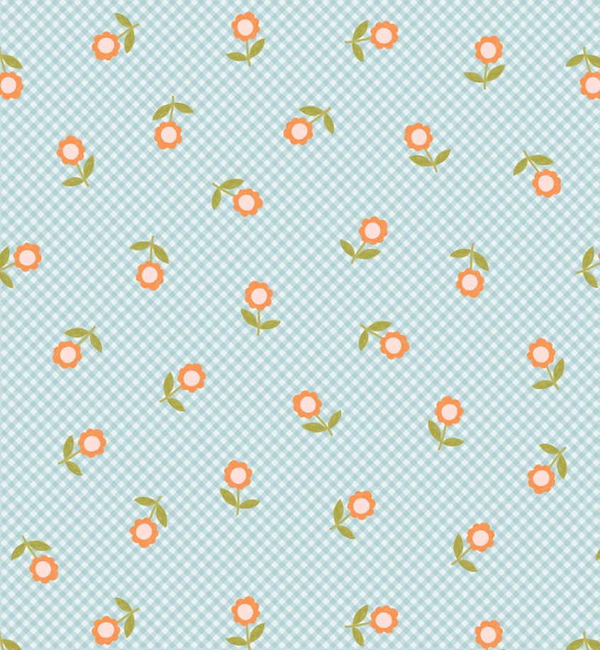 Patchwork Joy by the 1/4 Yard - Micro Gingham Blue