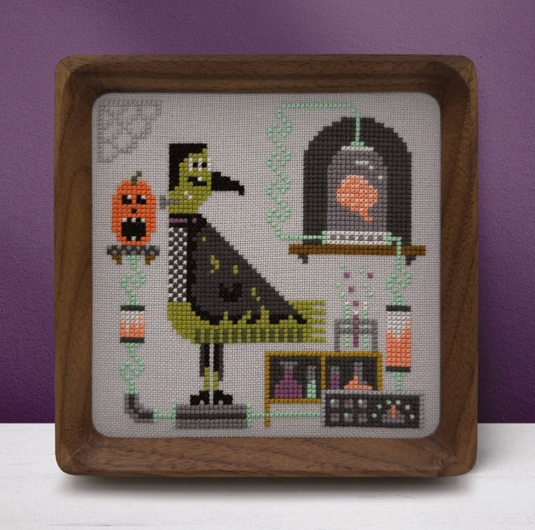 Trick or Tweet Fitz Cross Stitch Pattern