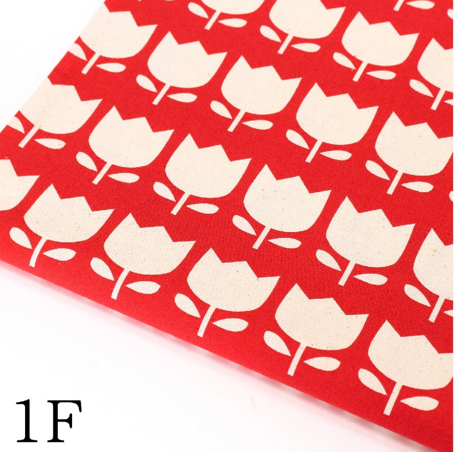 Color Palette Tulip by the 1/4 Yard - Red