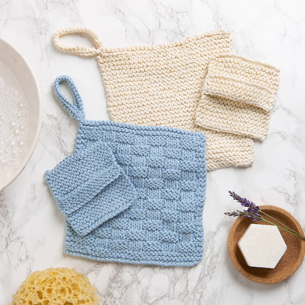 Face Cloth and Scrub Pad Beginner Knitting Kit