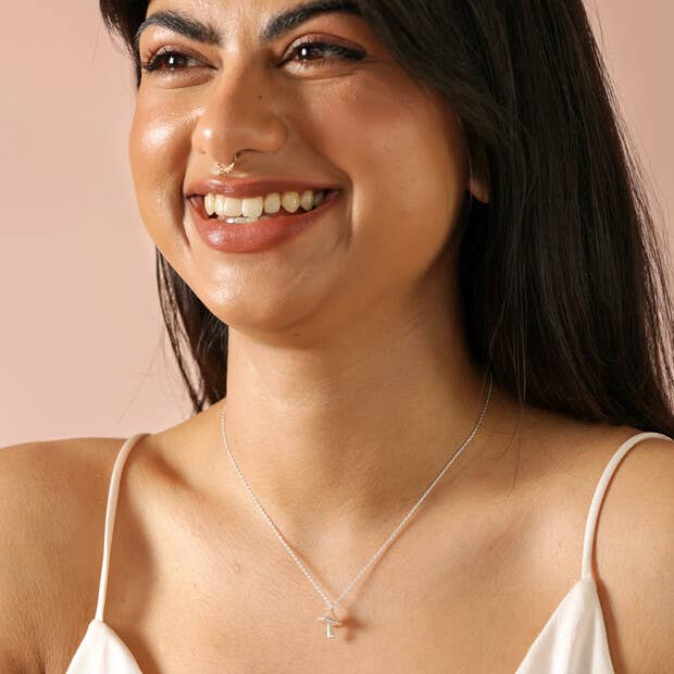 Mushroom Pendant Necklace in Silver