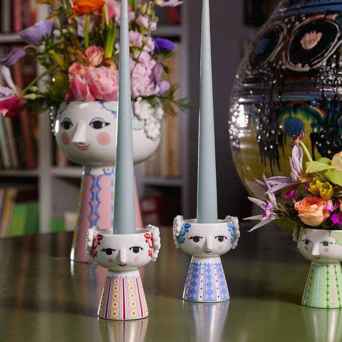 Bjørn Wiinblad - Eva - 3.7" Ceramic 3D Candle Holder