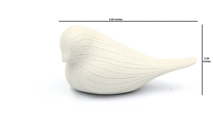 Handcrafted Mini Bird White