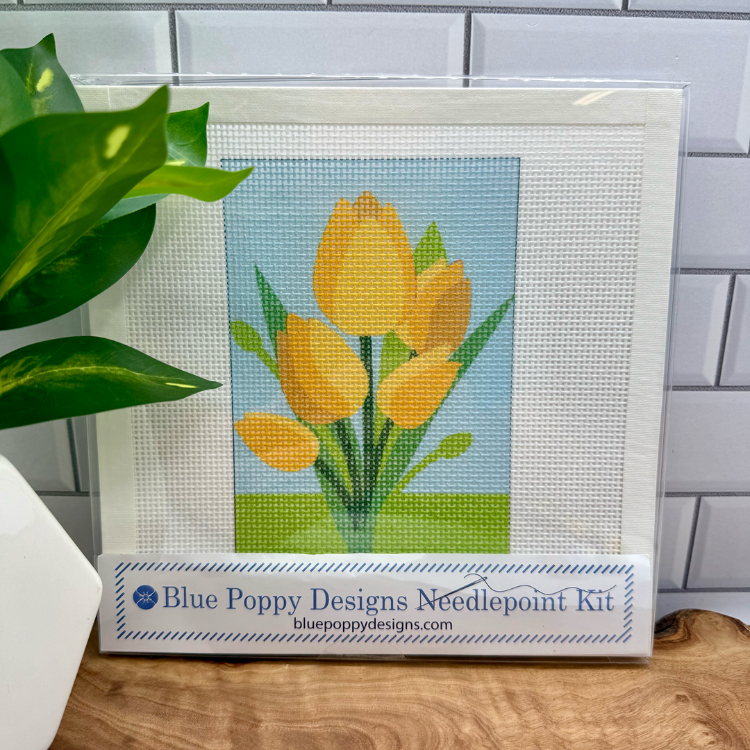 Yellow Tulips Needlepoint Kit