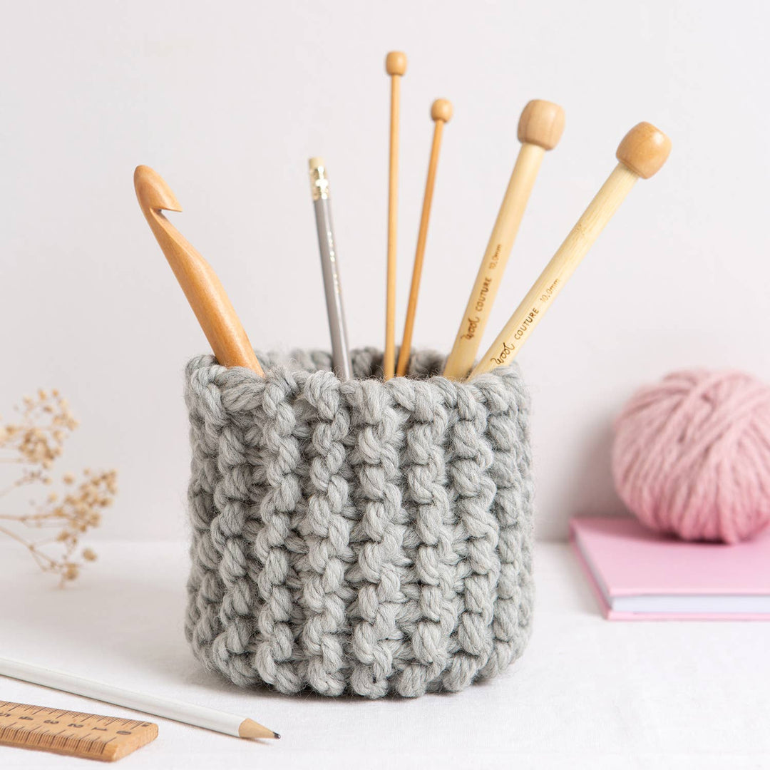 Mini Basket Beginner Knitting Kit