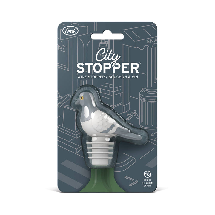 CITY STOPPER Pigeon Bottle Stopper