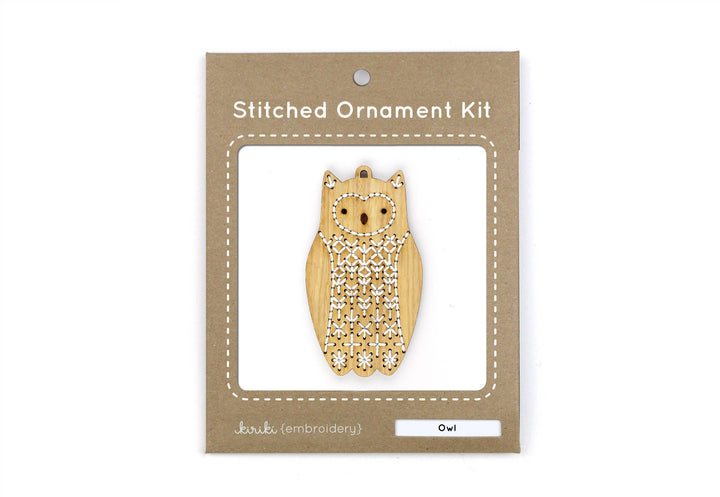 Owl Stitched Ornament Kit