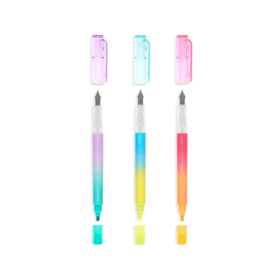 Writer's Duo: Double-Ended Fountain Pens & Highlighters