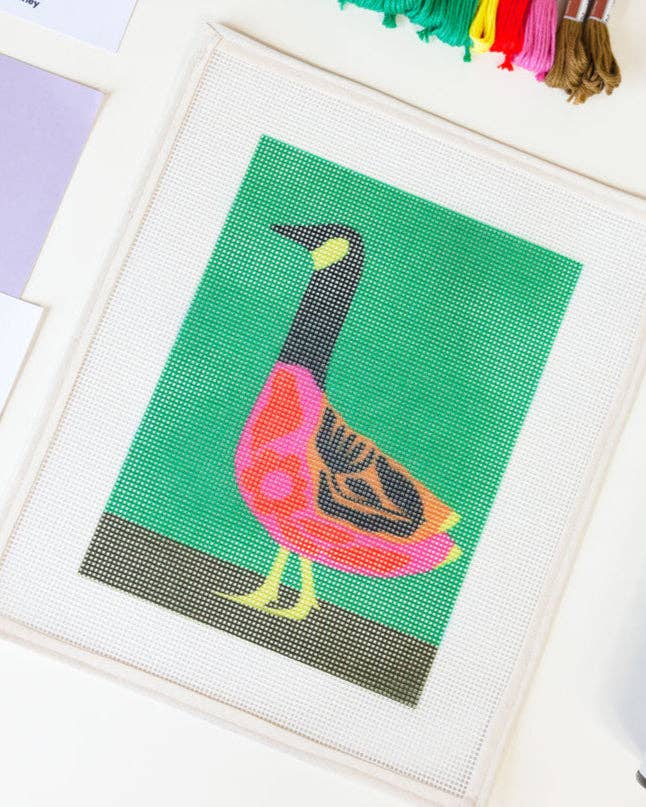 Folk Goose Needlepoint Kit