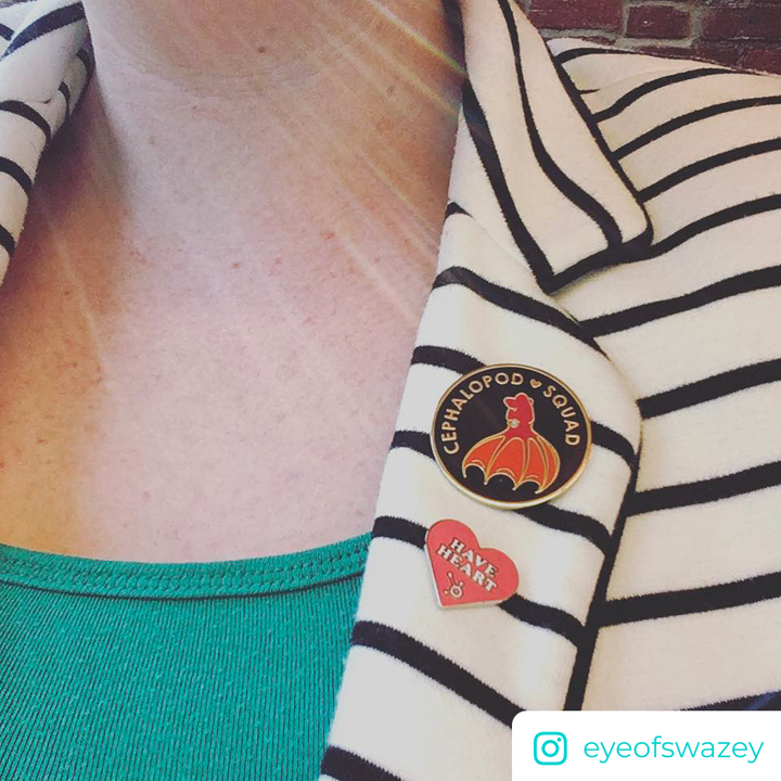 Cephalopod Squad Pin