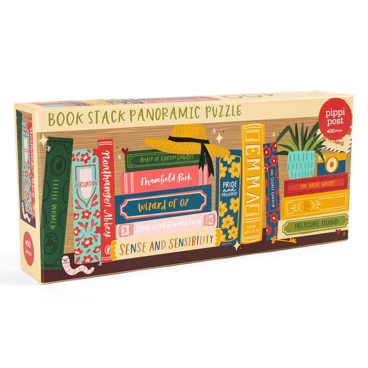 Classics Bookshelf - 400 Piece Panoramic Jigsaw Puzzle