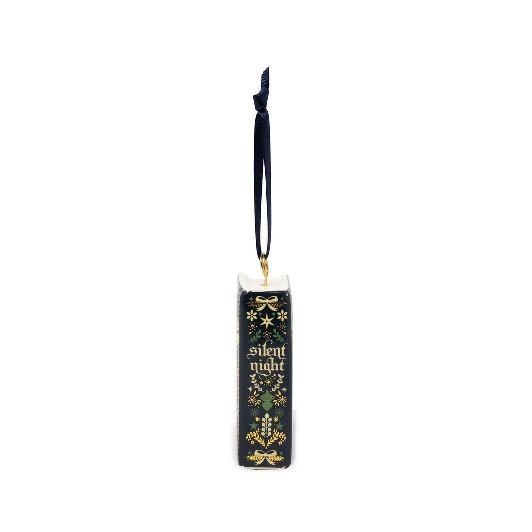 Ceramic Book Ornament, Silent Night