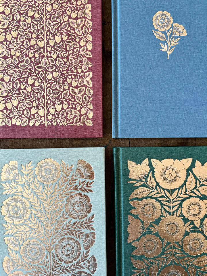 Foil Stamped Linen Journal: Muted Sage