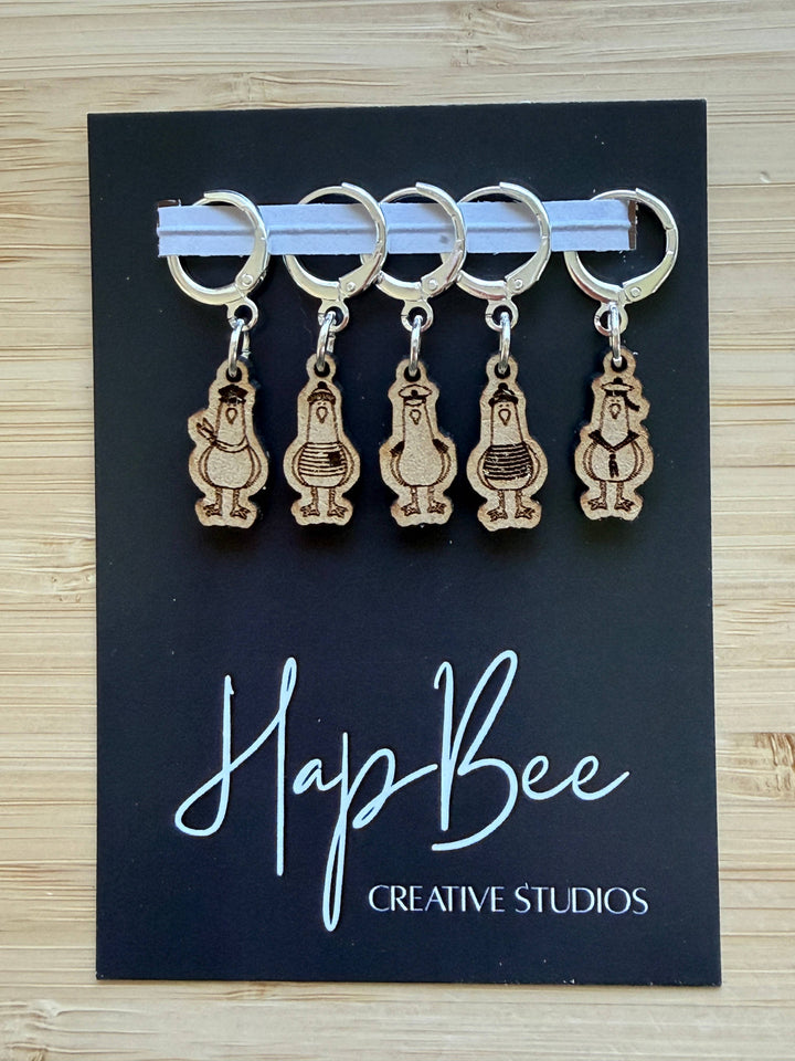 SEAGULL SAILORS stitch marker set
