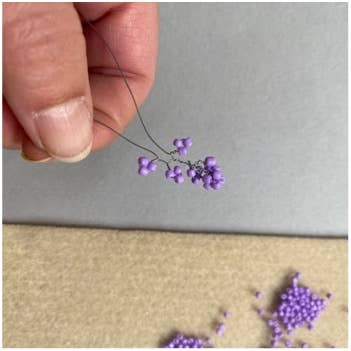 Lavender Flower Beading Kit