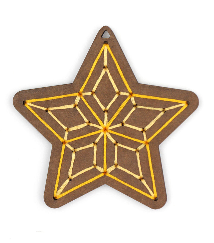 Gingerbread Star - DIY Stitched Ornament Kit