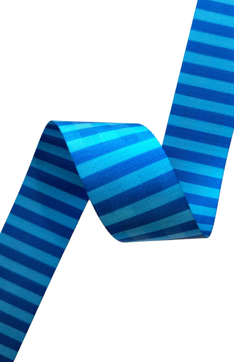 Blue Stripe - 2in Handle Webbing 12 yard roll