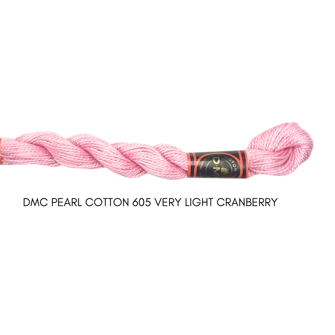 DMC Perle Cotton Size 605 Very Lt. Cranberry