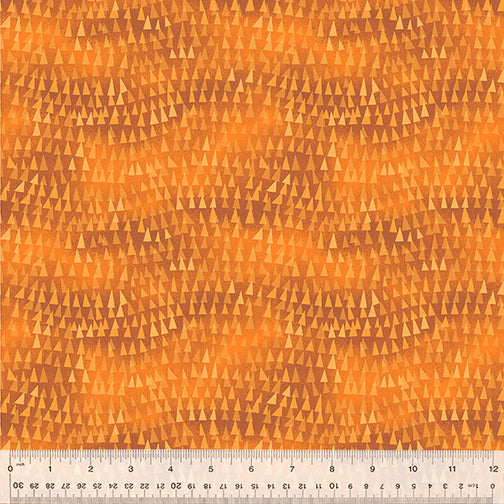 Triangle Tops Burnt Orange by the 1/4 Yard