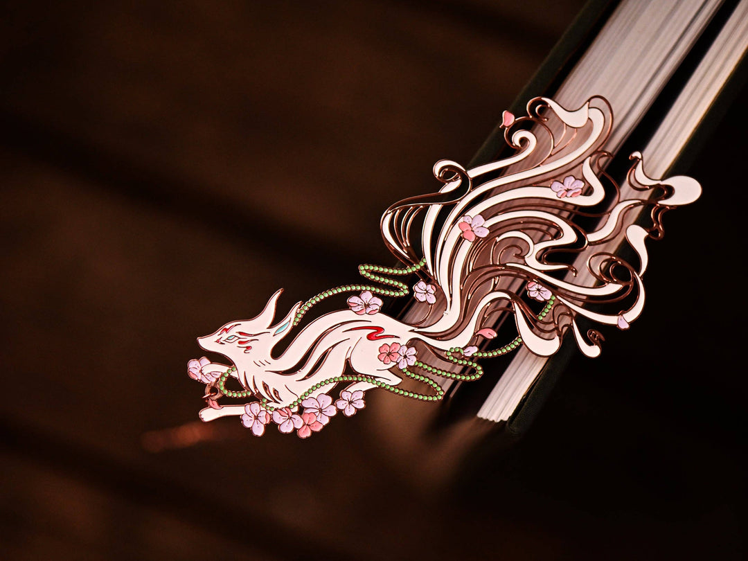 Auspicious Animal Metal Bookmarks (Nine-Tailed Fox)