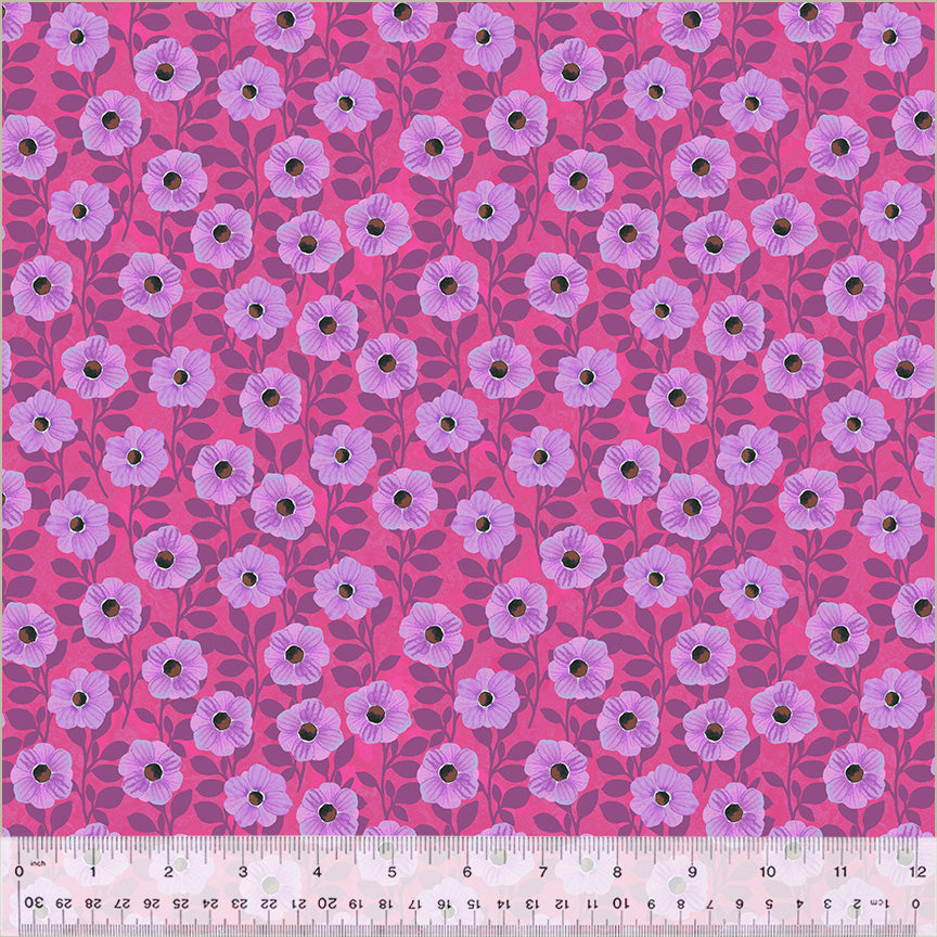 Climbing Floral by the 1/4 Yard - Orchid