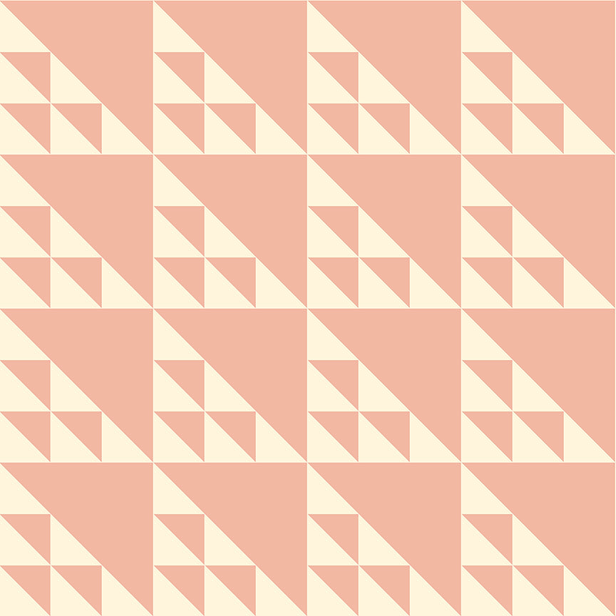 Perfect Points II by the 1/4 Yard - Pink Birds in the Air