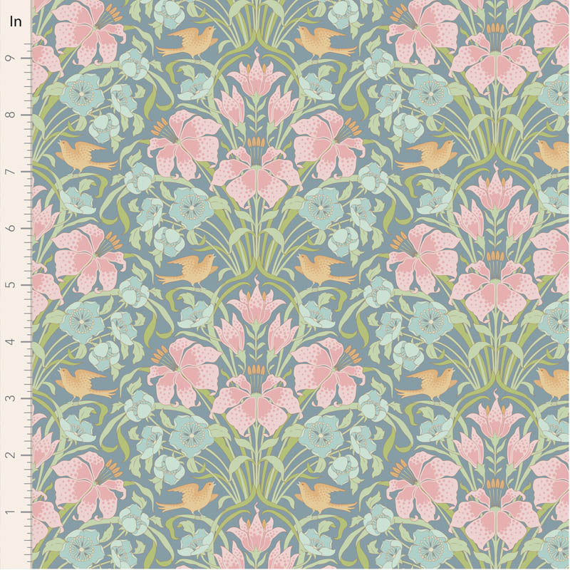 Songbird by the 1/4 Yard - Songbird Blue