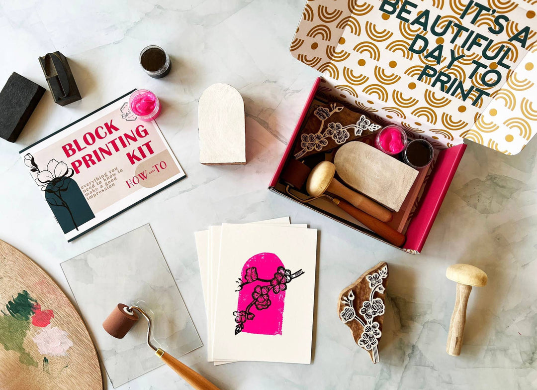 Cherry Blossom Wood Block Printing kit