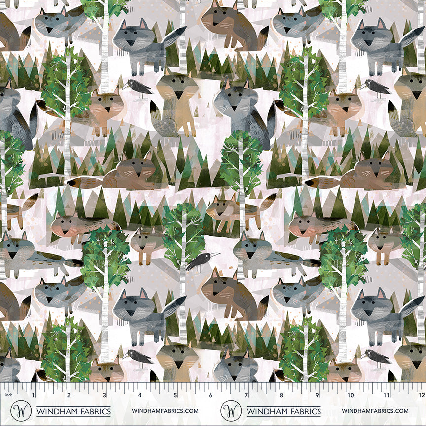 Animal Kingdom by the 1/4 Yard - Wild Wolves