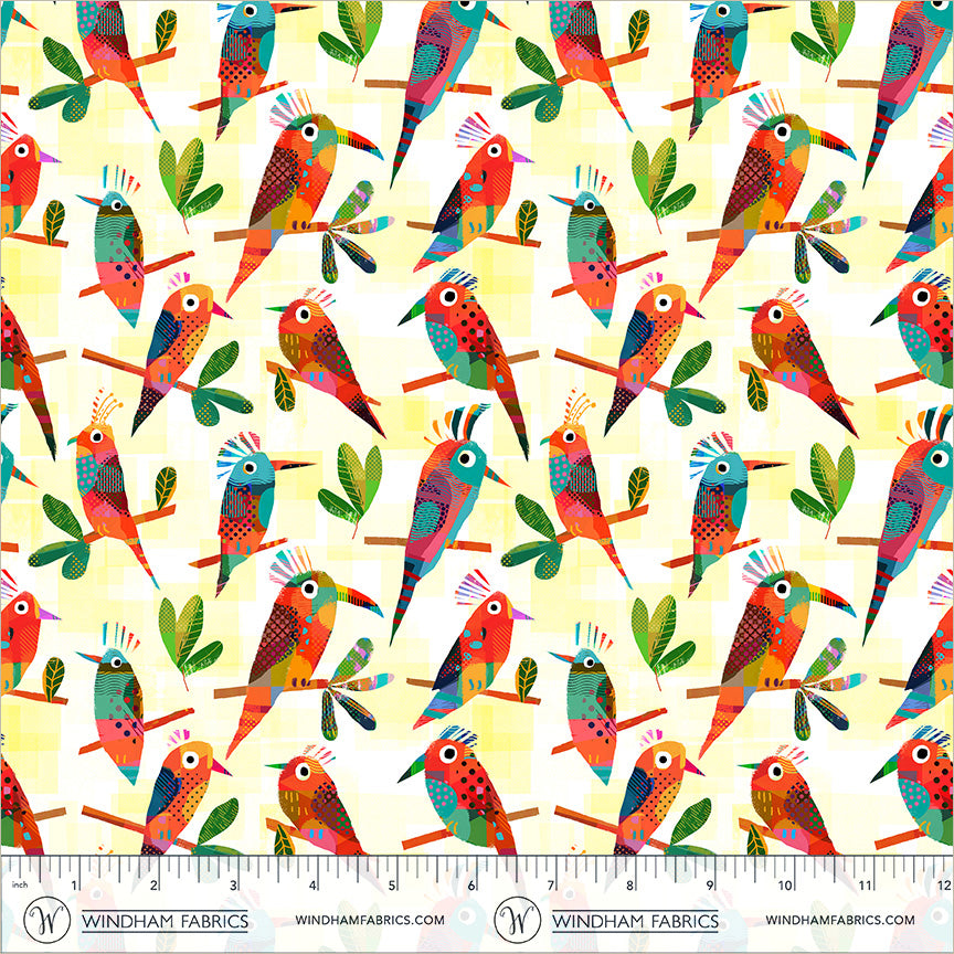 Animal Kingdom by the 1/4 Yard - Exotic Birds