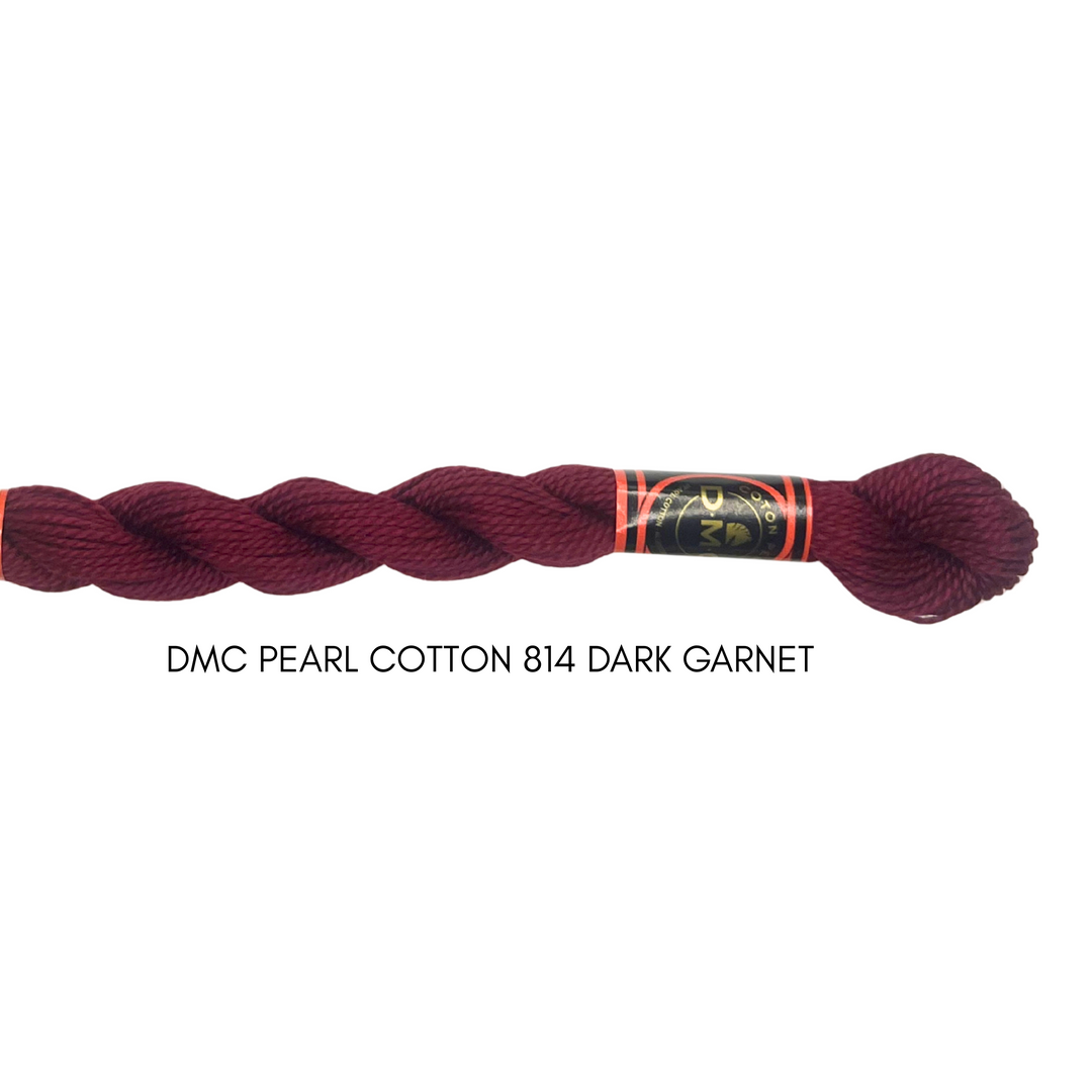 DMC Perle Cotton Size 814 Dark Garnet