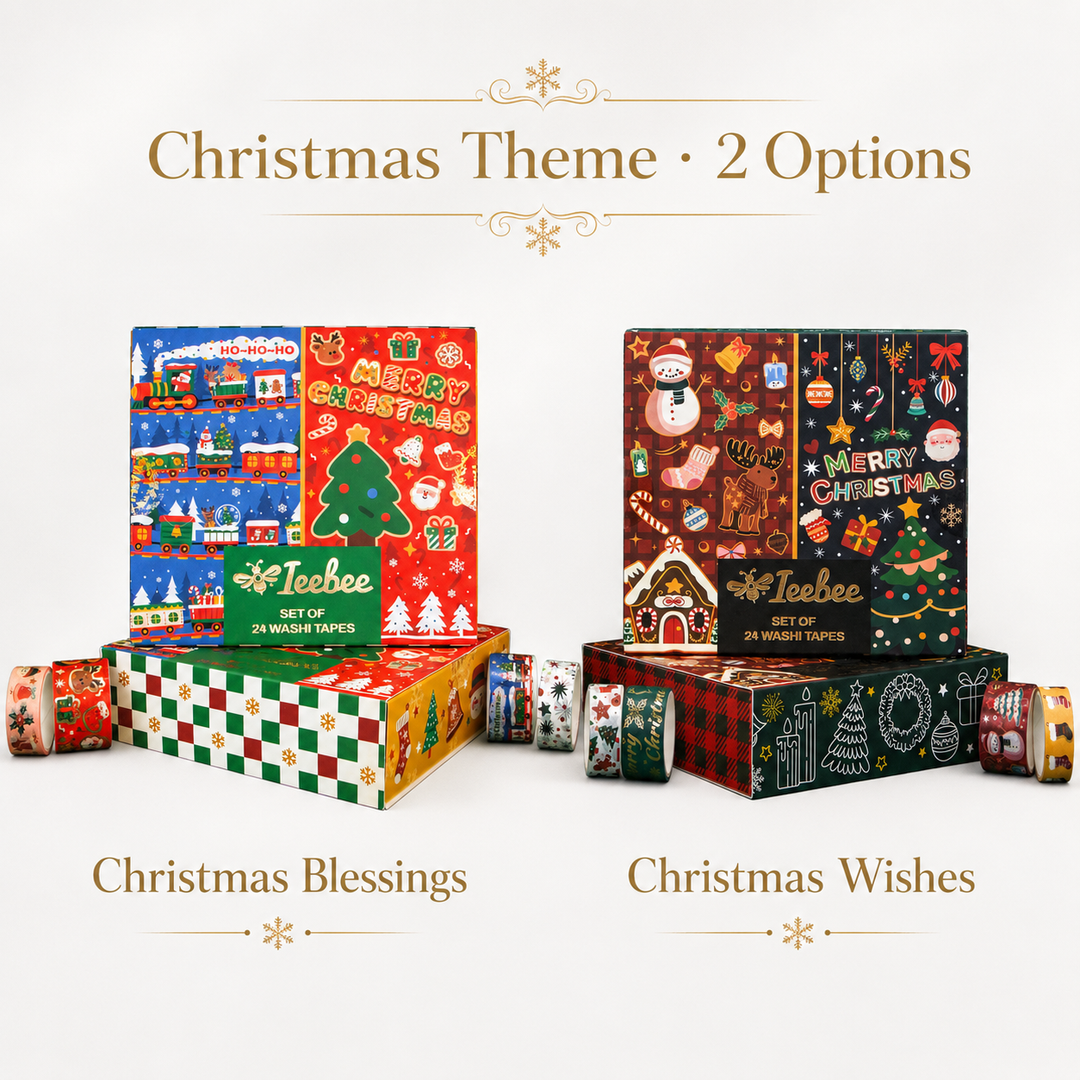 Christmas Washi Tape Set - 24 Rolls