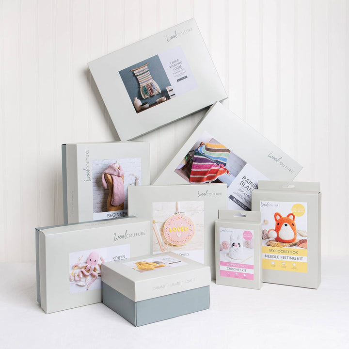 Mini Basket Beginner Knitting Kit